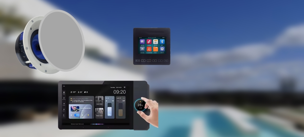 سیستم صوتی هوشمند در ارومیه ، اسپیکر سقفی آمپلی دیواری ارومیه 